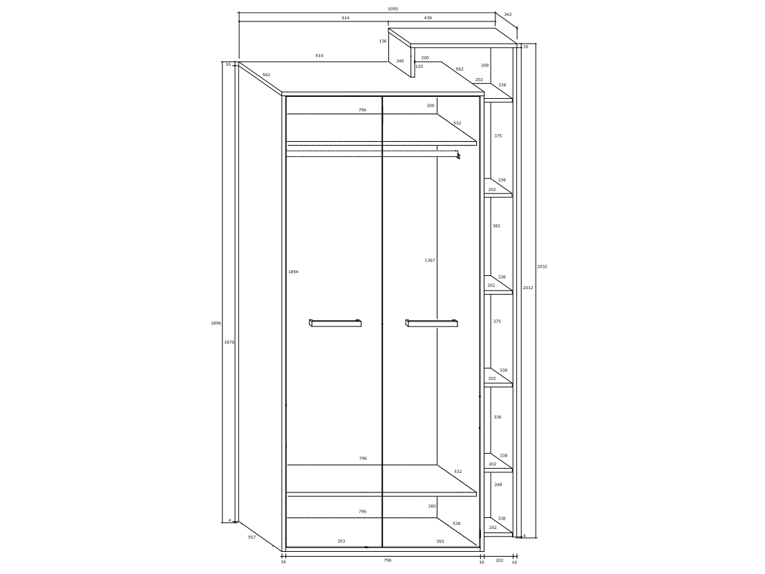 Biuro baldų komplektas RIO 6 2