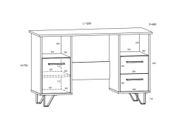 Biuro baldų komplektas BOSS 2