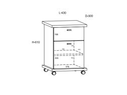 Biuro baldų komplektas CROSS 5