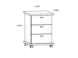 Biuro baldų komplektas CROSS 6