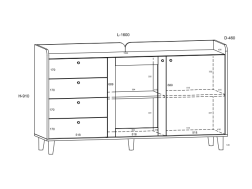 Biuro baldų komplektas DOLCE 6