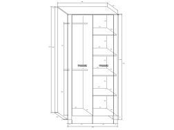 Biuro baldų komplektas HUGO 3