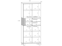 Biuro baldų komplektas LAMIR 4