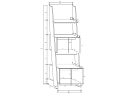 Biuro baldų komplektas RACK 2