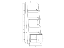 Biuro baldų komplektas RACK 3