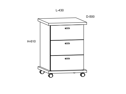 Biuro baldų komplektas CROSS 6 5 Biuro baldų komplektas CROSS 6 5