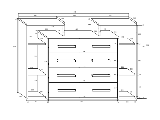 Biuro baldų komplektas RIO 6 3