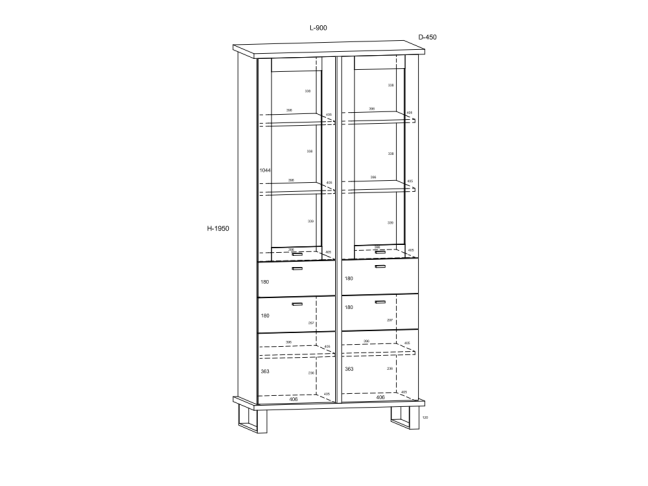 Biuro baldų komplektas CROSS 6 1 Biuro baldų komplektas CROSS 6 1