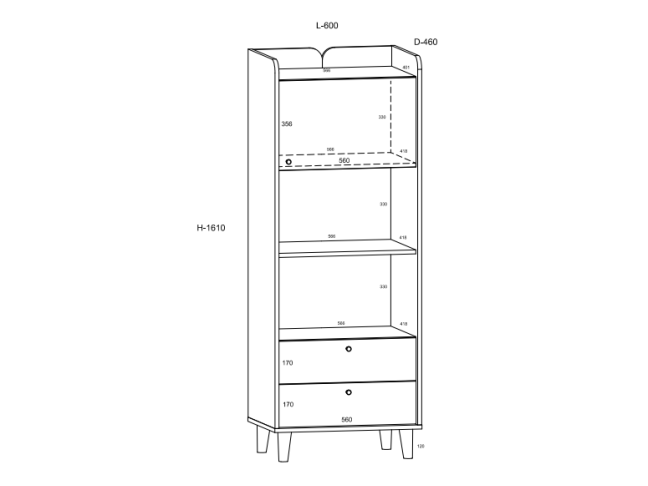 Biuro baldų komplektas DOLCE 5 6