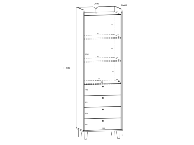 Biuro baldų komplektas DOLCE 6 2