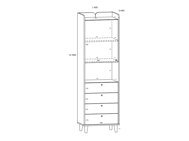 Biuro baldų komplektas DOLCE 6 7