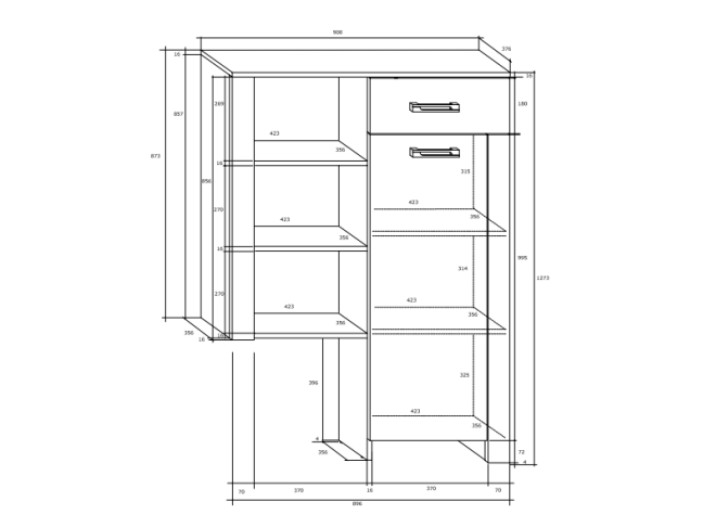 Biuro baldų komplektas HUGO 3 4