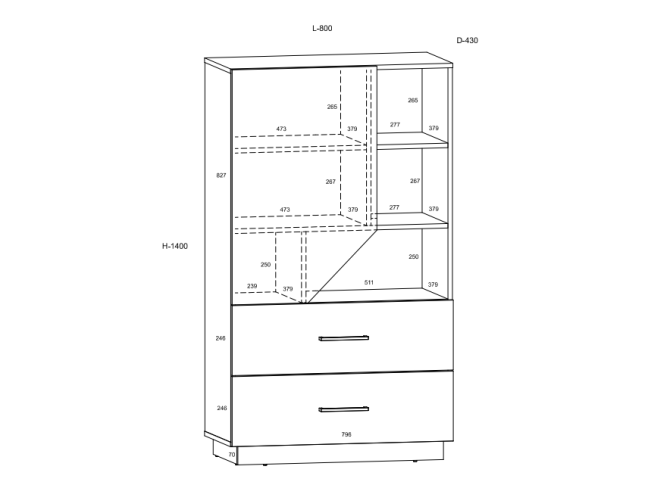 Biuro baldų komplektas PAX 5 5