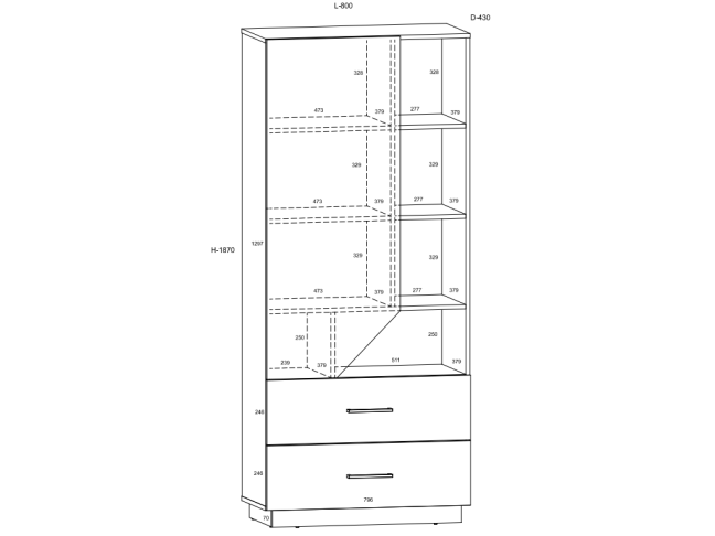 Biuro baldų komplektas PAX 5 1 Biuro baldų komplektas PAX 5 1