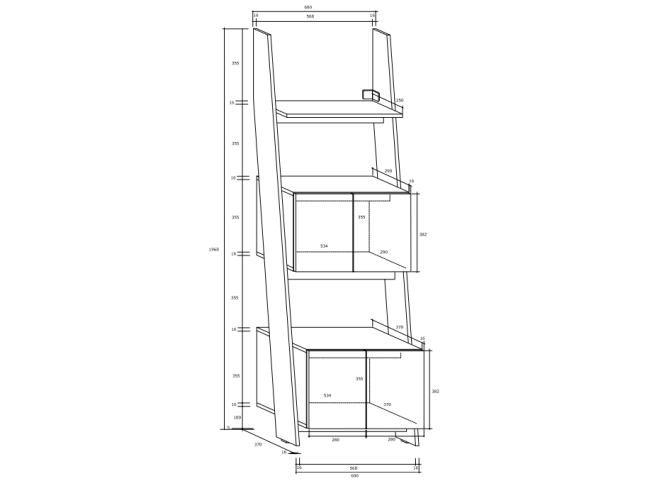 Biuro baldų komplektas RACK 2 3 Biuro baldų komplektas RACK 2 3