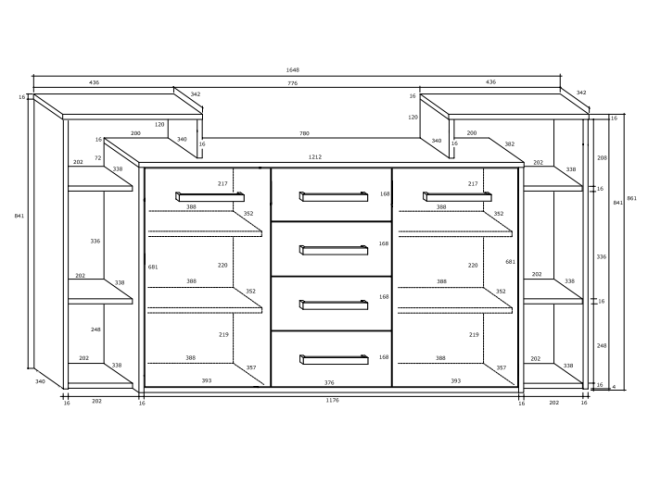 Biuro baldų komplektas RIO 10 2