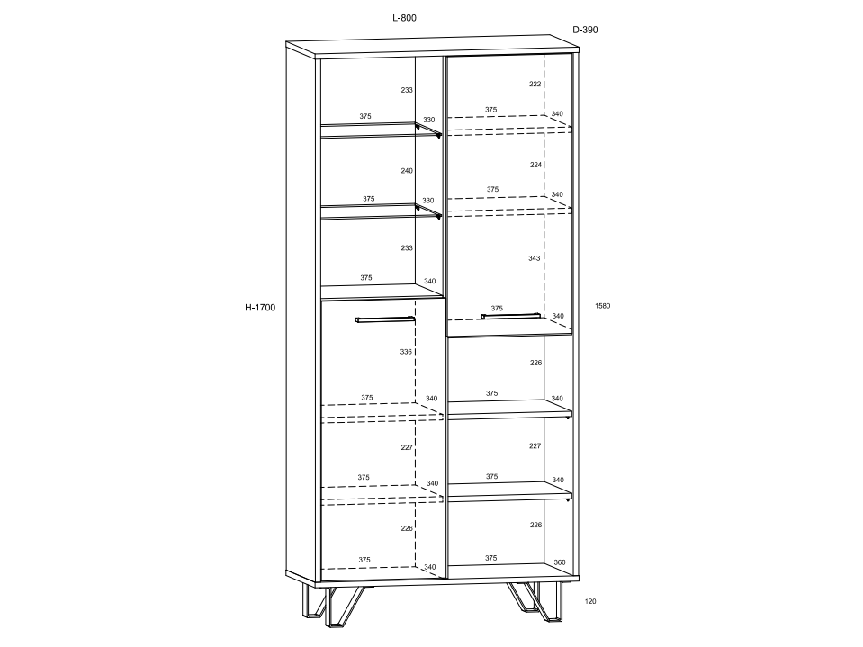 Biuro baldų komplektas BOSS 2 5 Biuro baldų komplektas BOSS 2 5