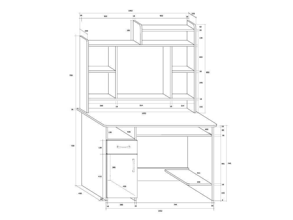 Darbo stalas KIER MAX 2 Darbo stalas KIER MAX 2
