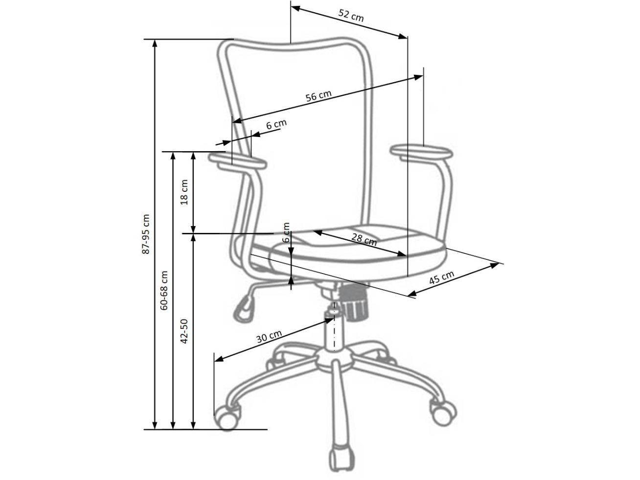 Darbo kėdė ANDY 2 Darbo kėdė ANDY 2