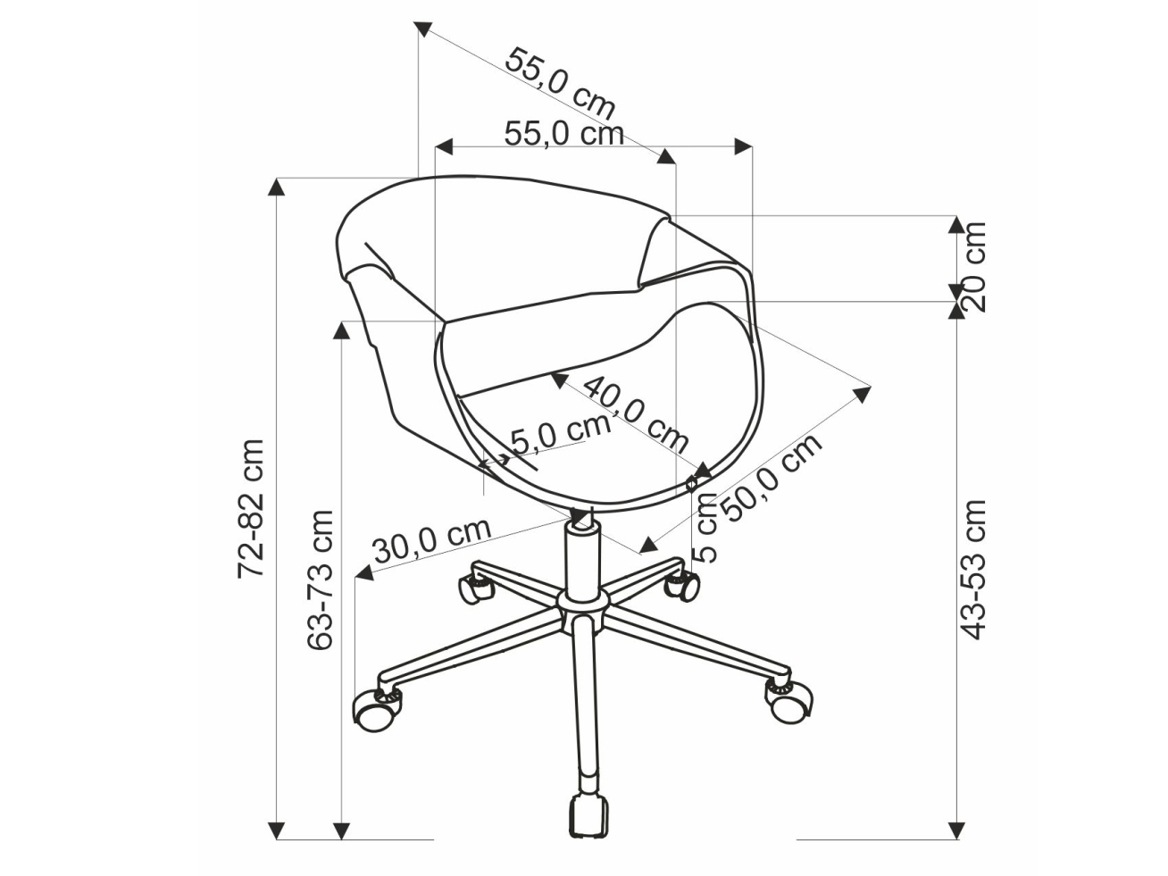Darbo kėdė BILBO 9
