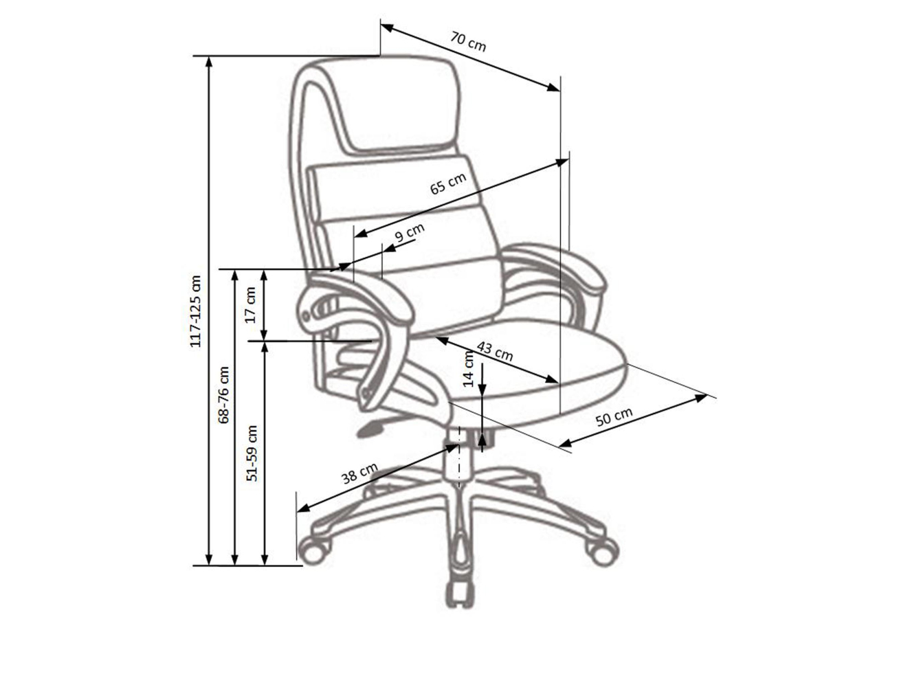 Darbo kėdė SIDNEY 5 Darbo kėdė SIDNEY 5