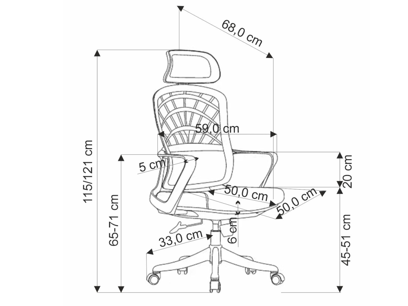 Darbo kėdė VESUVIO 2 11