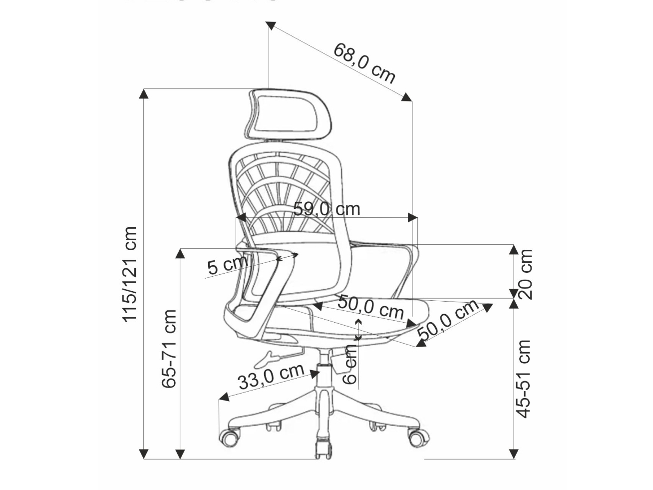 Darbo kėdė VESUVIO 11