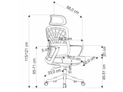 Darbo kėdė VESUVIO 2