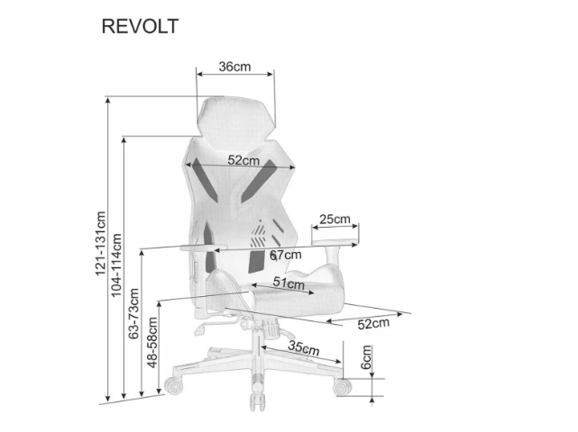 Darbo kėdė REVOLT 6