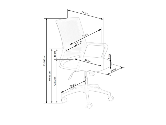 Darbo kėdė MAURO 8