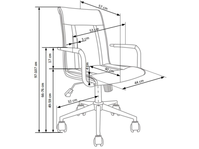 Darbo kėdė PORTO 2 2 Darbo kėdė PORTO 2 2