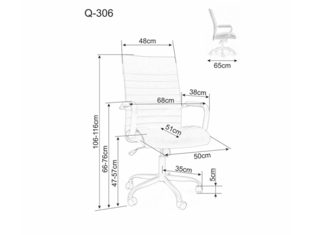 Darbo kėdė Q-306 3 Darbo kėdė Q-306 3