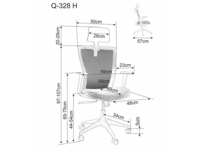 Darbo kėdė Q-328H 7
