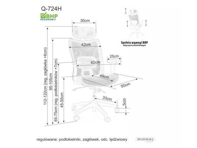 Darbo kėdė Q-724H 1