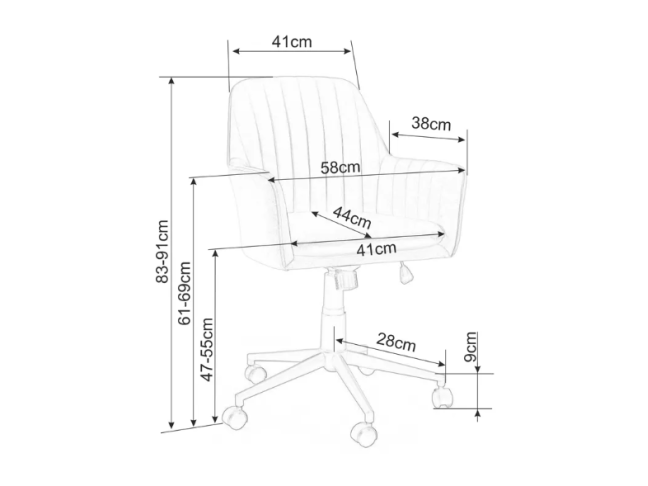 Darbo kėdė Q-886 3