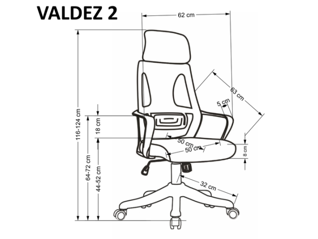 Darbo kėdė VALDEZ 2 9