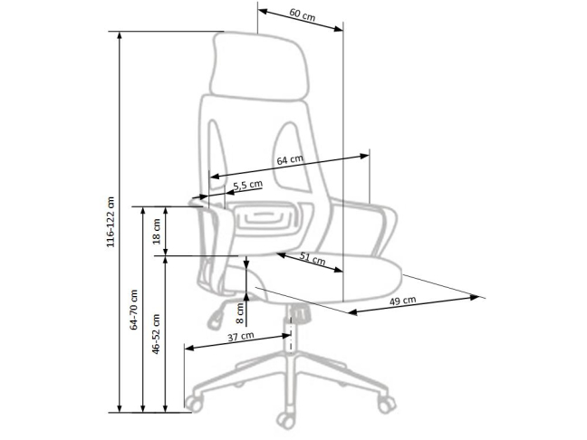 Darbo kėdė VALDEZ 9 Darbo kėdė VALDEZ 9