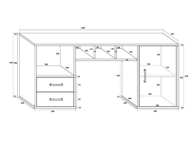 Pakabinamas darbo stalas HANGER 1
