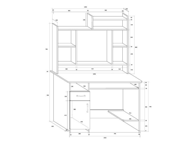 Darbo stalas KIER MAX 2 Darbo stalas KIER MAX 2