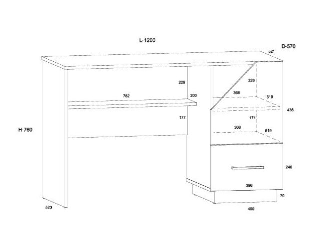 Darbo stalas PAX-01 6