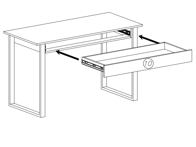 Darbo Stalas su stalčiumi SALSA SL13 1 Darbo Stalas su stalčiumi SALSA SL13 1