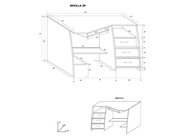 Darbo stalas SEVILLA 1