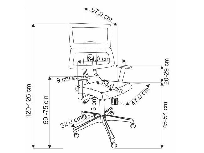 Darbo kėdė PABLO 10 Darbo kėdė PABLO 10
