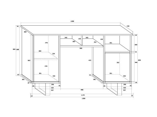 Darbo stalas KIN-09 4 Darbo stalas KIN-09 4