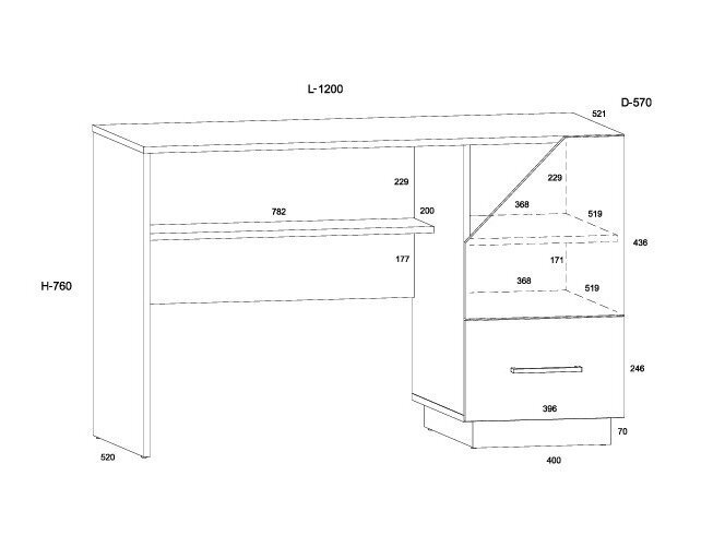 Darbo stalas PAX-01 6