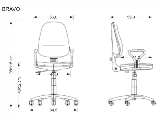Darbo kėdė BRAVO 1 Darbo kėdė BRAVO 1