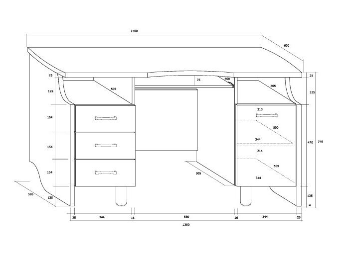 Darbo stalas COMBI 2 Darbo stalas COMBI 2