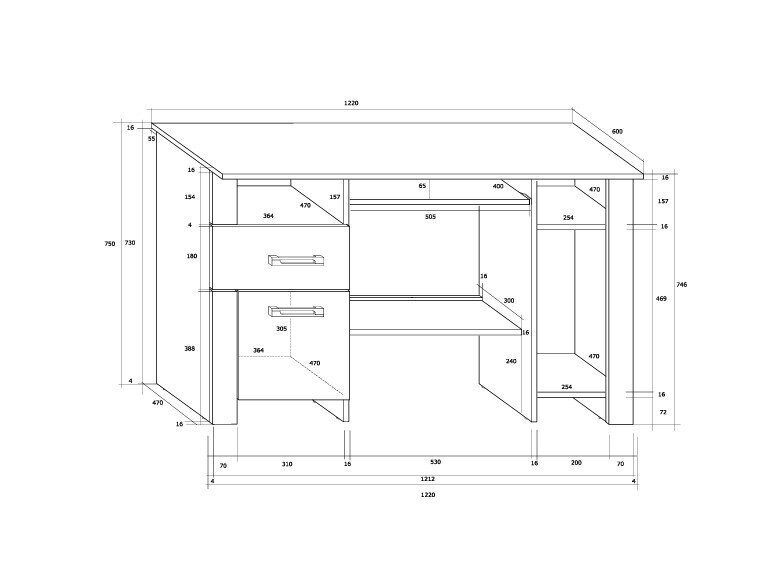 Darbo stalas HUG-01 5 Darbo stalas HUG-01 5