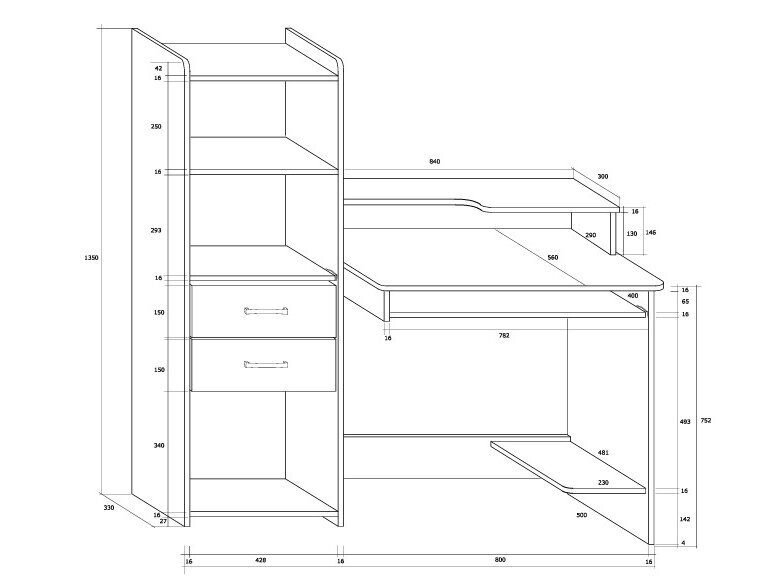 Darbo stalas SATURN 2 Darbo stalas SATURN 2