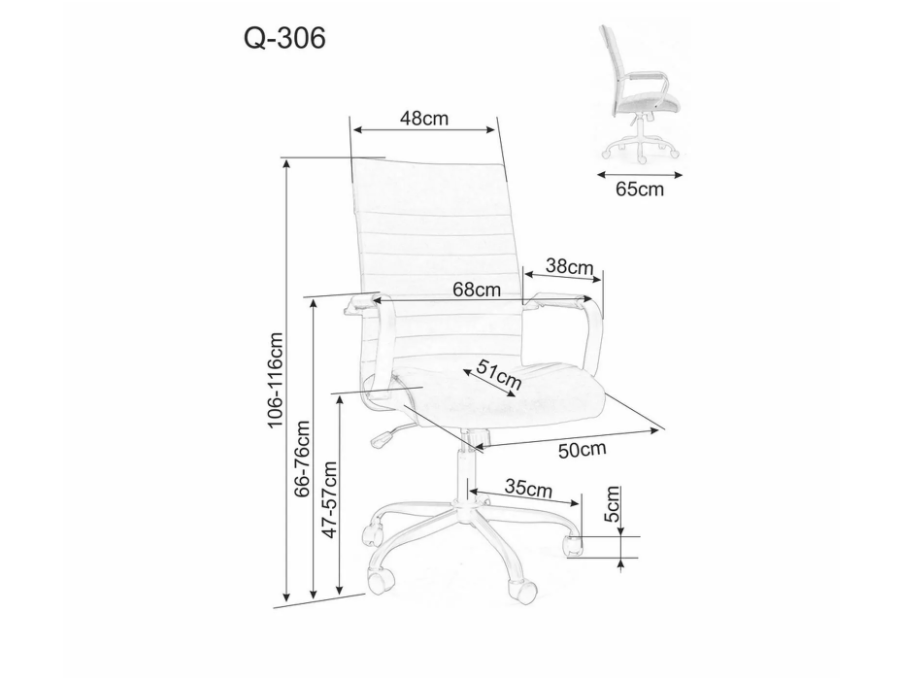 Darbo kėdė Q-306 3 Darbo kėdė Q-306 3